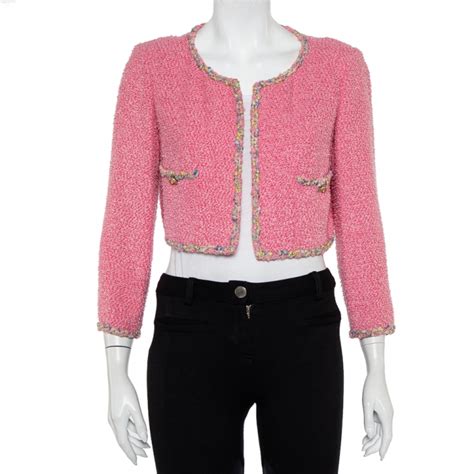 chanel pink check jacket|chanel tweed jacket price.